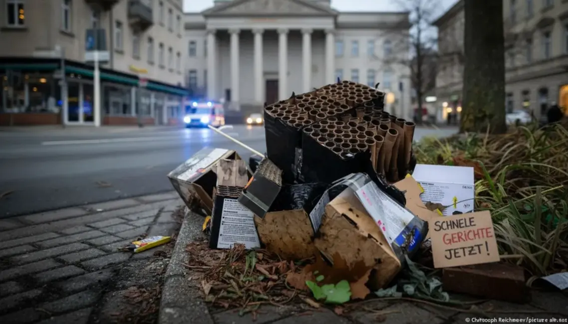 Vācijā pēc Jaungada uzbrukumiem policistiem ar pirotehniku prasa ātrākus tiesu procesus