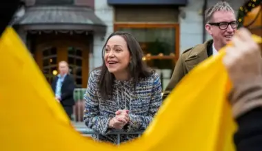 Venecuēlas opozīcijas līdere Machado vēlas dalīt Nobela miera prēmiju ar Trampu