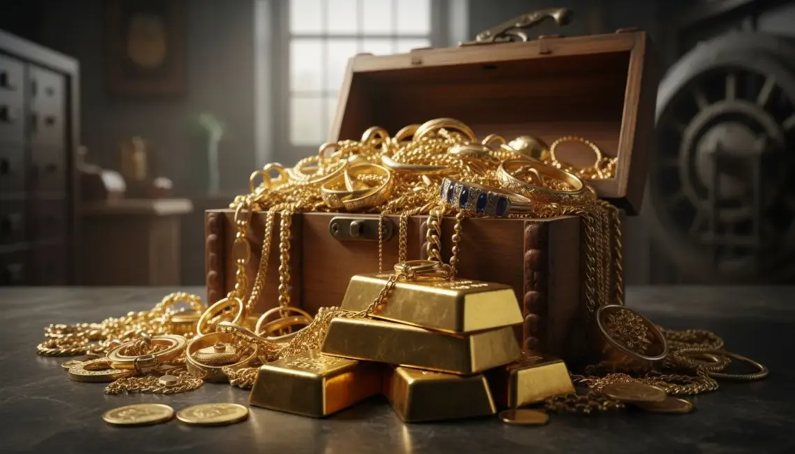 Zelta cena sasniedz jaunu rekordu, pārsniedzot 5000 dolāru par unci