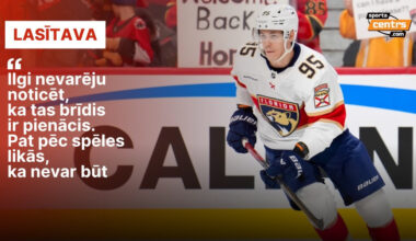 "Emocionāli vairāk izbaudīju otro, nevis pirmo spēli NHL" – Hokejs – Sportacentrs.com