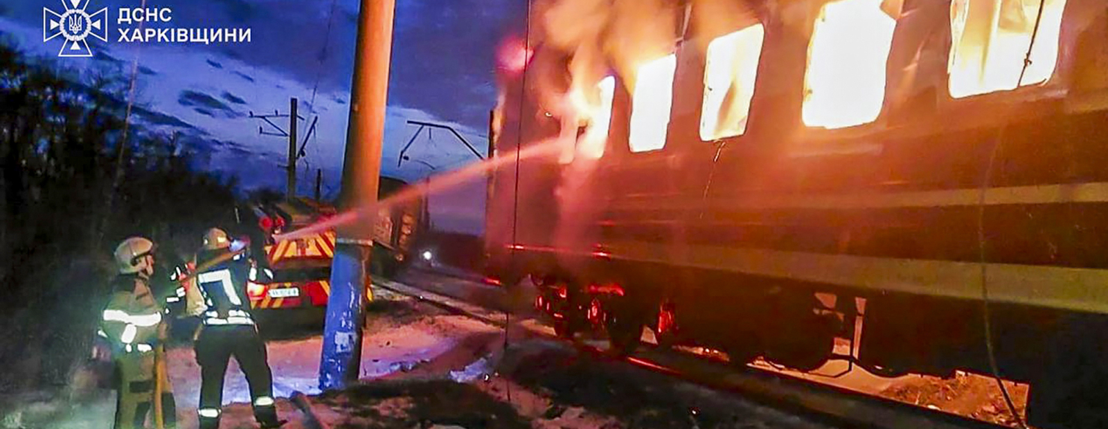 Ukrainā sēro par Krievijas dronu saspridzinātā vilciena pasažieriem / Diena