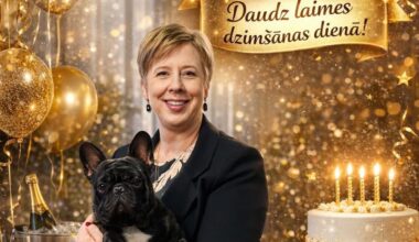 Pētersone-Godmane svin 50. jubileju un parāda, kādu asprātīgu dāvanu saņēmusi — Santa