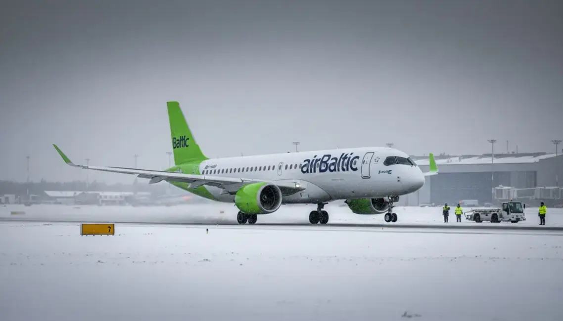 “airBaltic” papildina floti ar jauno “Airbus A220-300” lidmašīnu
