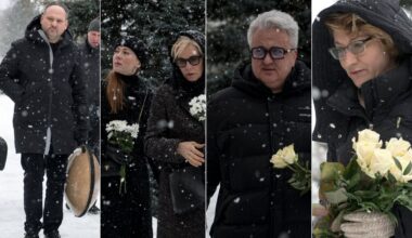 Foto: Balti sniegotā mūžības ceļā pavada rakstnieci Noru Ikstenu - Delfi