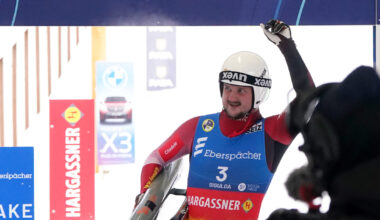 Rinkam uzvara Nāciju kausā kamaniņu sportā Siguldas trasē / Diena