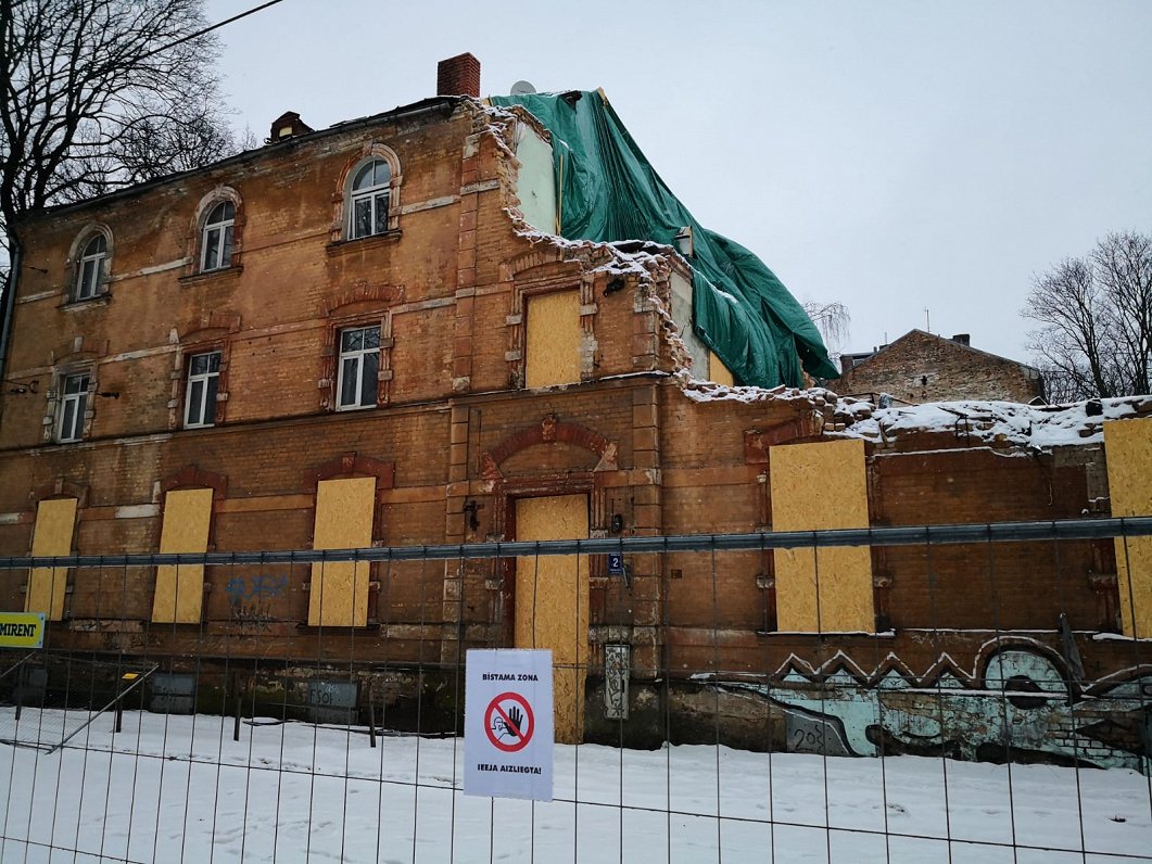 Sprādzienā cietu&scaron;ais nams Melnsila ielā. 2021. gada 24. janvāris.