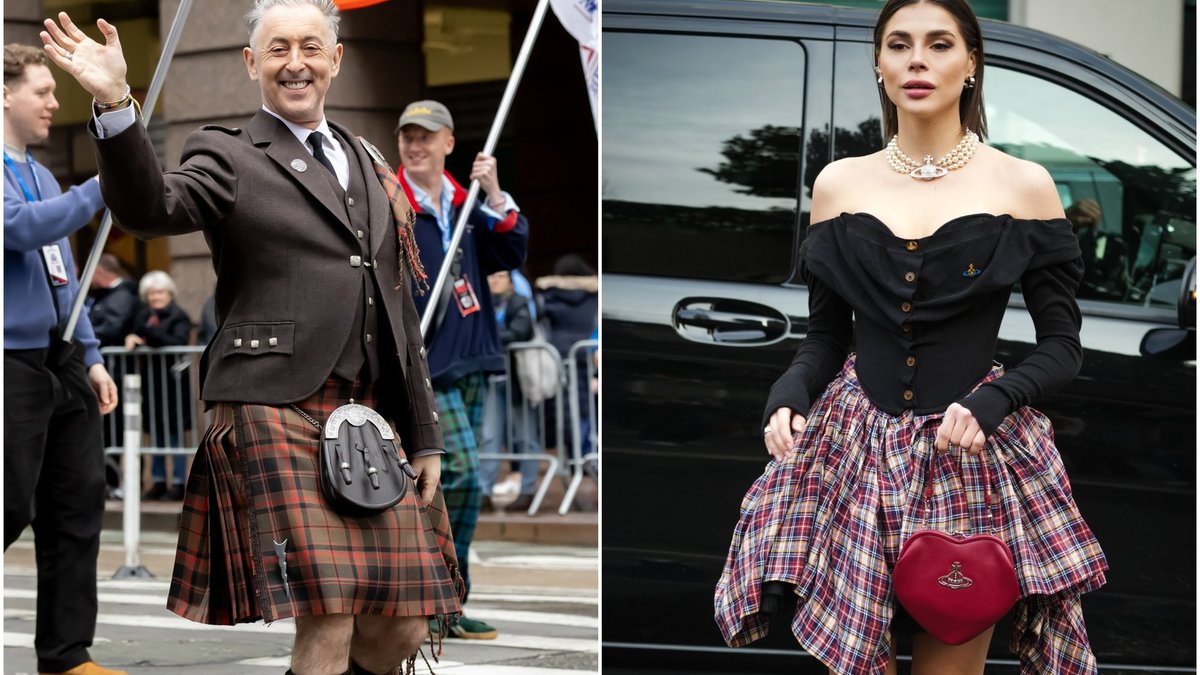 Pirmā 2026. gada ielu modes tendence – rūtainie skotu svārki