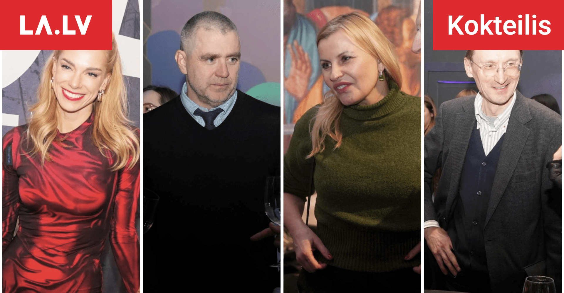 Foto. Zeltiņa, Ceriņa, Kaktiņš – tur bija visi! Pašmāju slavenības bauda īpašu multimediālās mākslas pieredzi