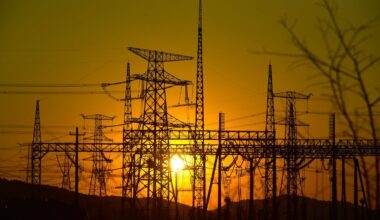 Elektrības augstsprieguma līnijas. Attēls ilustratīvs.