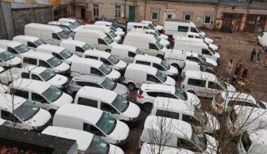 Ukrainai iepriek&scaron; nogādātie auto