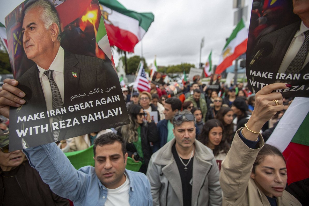 Irānas režīma pretinieku protests Losandželosā