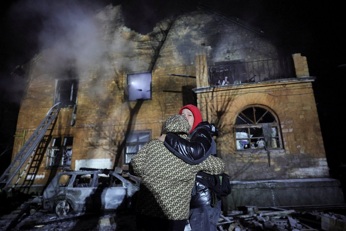 Sekas pēc Krievijas uzbrukumiem Kijivai 2026. gada 9. janvārī