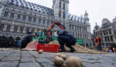 Protests pret līguma parakstī&scaron;anu Briselē