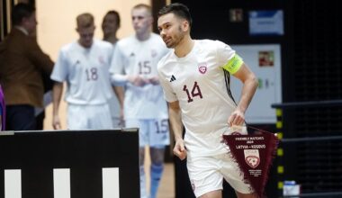 Intensīvā treniņu režīmā Latvijas telpu futbola izlase gatavojas Eiropas čempionātam Rīgā / Raksts