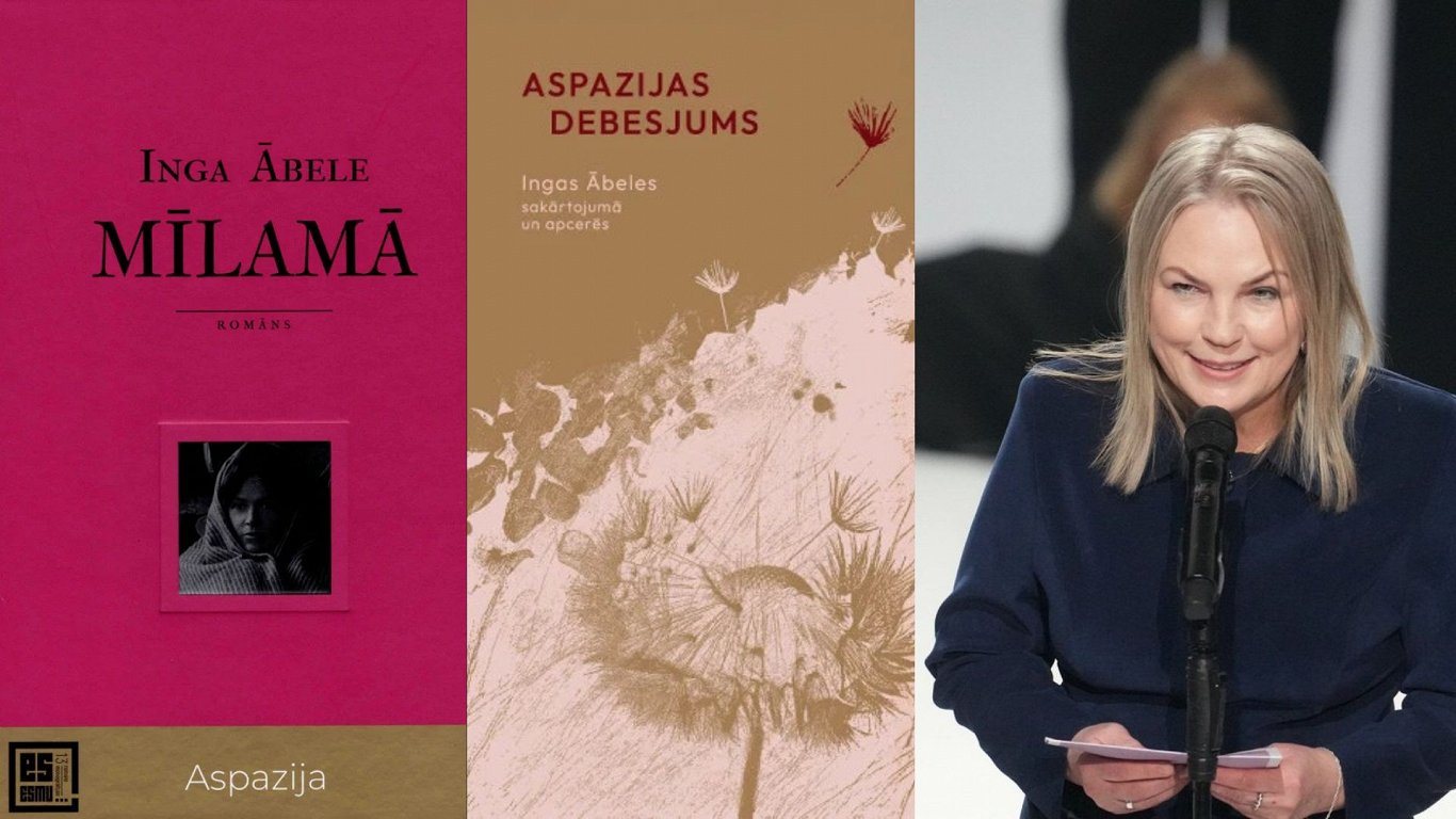 Ingas Ābeles grāmatas "Mīlamā" un "Aspazijas debesjums"/Inga Ābele "Spēlmaņ...