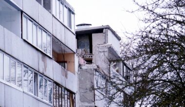 Daudzdzīvokļu ēka Bauskas ielā 15 pēc gāzes sprādziena