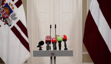 Mediju pārstāvju mikrofoni