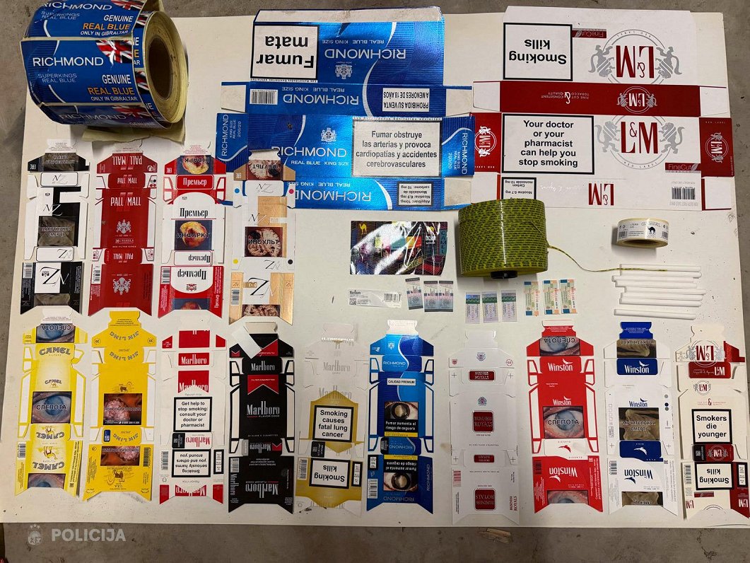 Likumsargi izmeklēšanas laikā uziet vēl vienu nelegālu ražotni ar 35 miljoniem cigarešu / Raksts