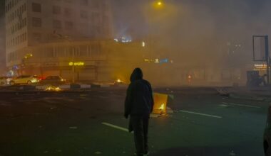 Teherāna, Irānas galvaspilsēta, pēc protesta 8. janvārī