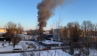 Ugunsgrēks angārā Čiekurkalnā