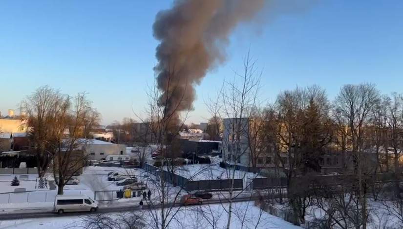 Ugunsgrēks angārā Čiekurkalnā