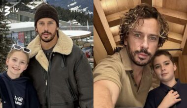 Sniegota atpūta! Maksims Galkins kopā ar bērniem bauda ziemas priekus Alpos