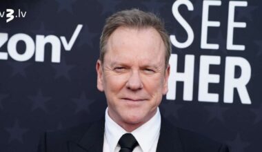 Par iespējamu uzbrukumu taksometra vadītājam arestēts aktieris Kīfers Saterlends