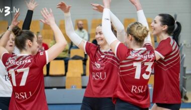 RSU un RVS/LU volejbolistes izcīna uzvaras Baltijas līgas spēlēs