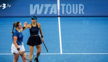 Ostapenko/Sji turpina uzvarēt un iekļūst Adelaides “WTA 500” turnīra otrajā kārtā