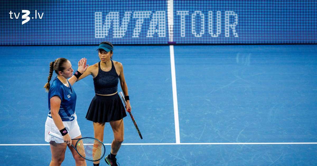 Ostapenko/Sji turpina uzvarēt un iekļūst Adelaides “WTA 500” turnīra otrajā kārtā