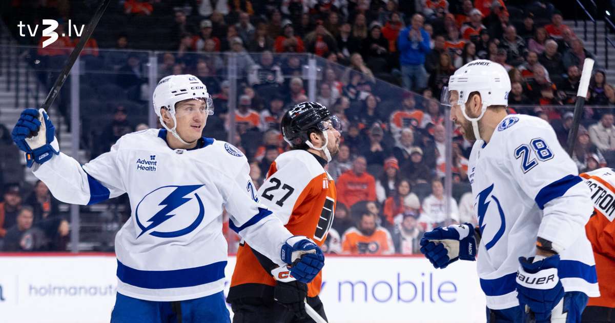 Girgensons asistē Holmberga golā, Ābols izkaujas ar Polu, “Lightning” vēlreiz uzvar “Flyers”