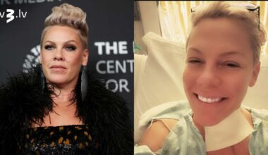 Dziedātāja Pink Jauno gadu sagaida slimnīcas gultā un dalās ar emocionālu ziņojumu