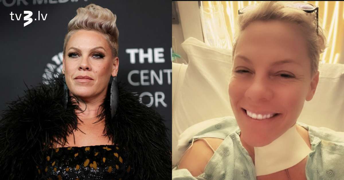 Dziedātāja Pink Jauno gadu sagaida slimnīcas gultā un dalās ar emocionālu ziņojumu