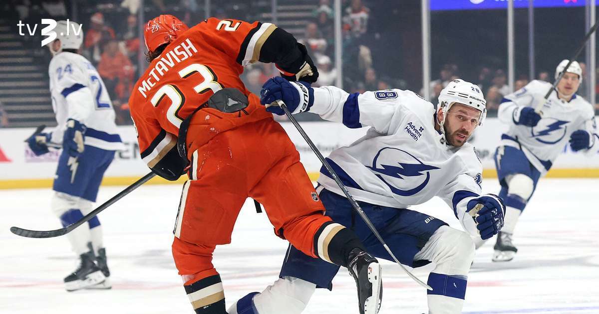 VIDEO: Girgensona "Lightning" gadu noslēdz ar uzvaru pār Anaheimas "Ducks" - tv3.lv