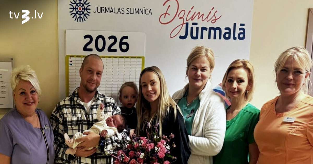 Jūrmalas slimnīcā 2026. gada pirmais bērniņš ir meitenīte Nora