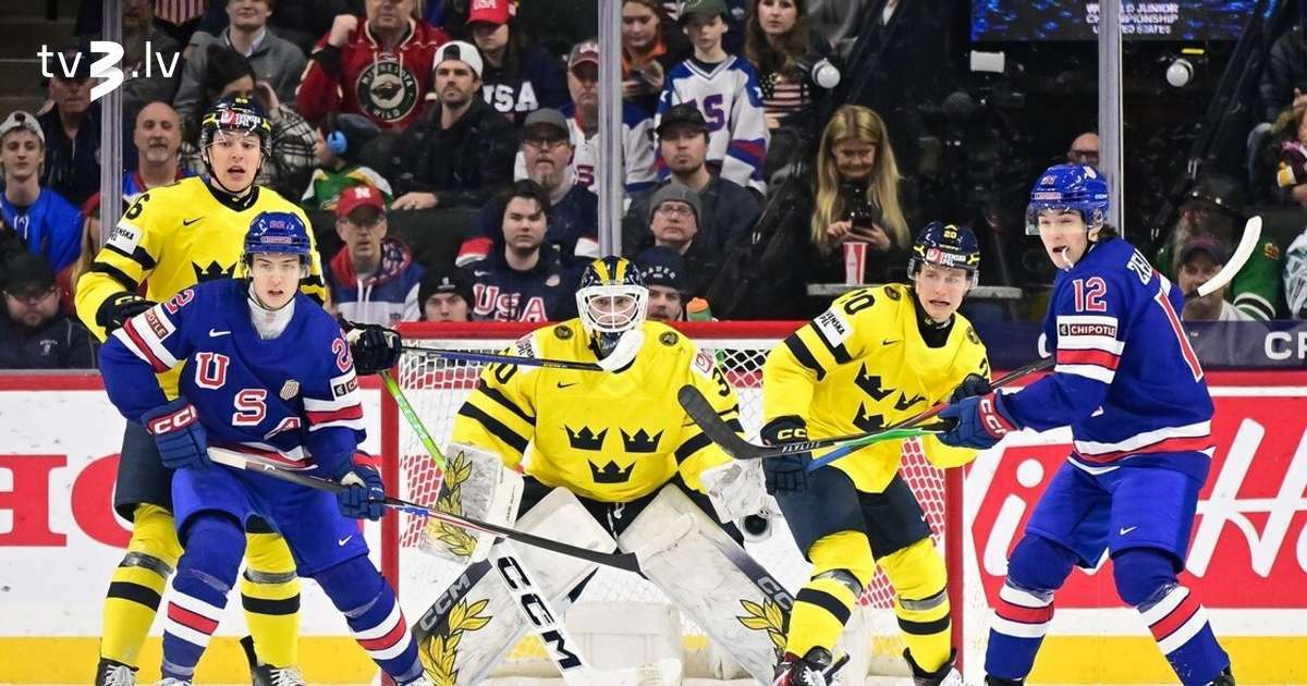 VIDEO: Zviedrijas U20 hokejisti uzvar ASV un kļūst par Latvijas pretiniekiem ceturtdaļfinālā - tv3.lv