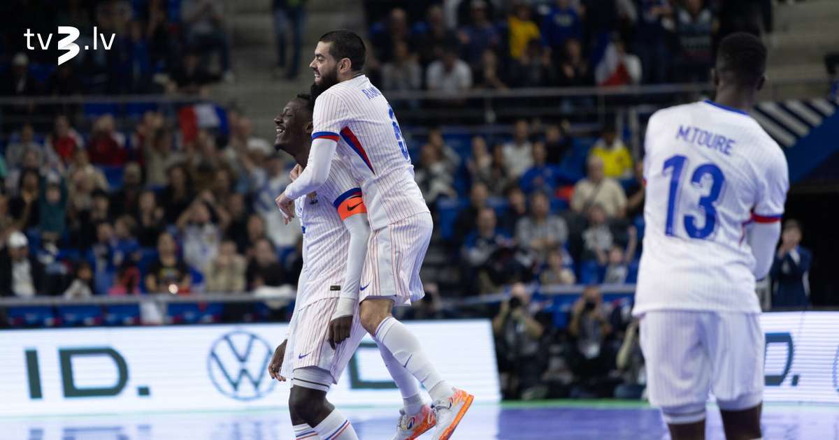 Francijas telpu futbolisti Eiropas čempionāta ceturtdaļfinālā uzvar Ukrainu