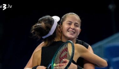 Ostapenko/Sji iekļūst Brisbenas “WTA 500” turnīra pusfinālā