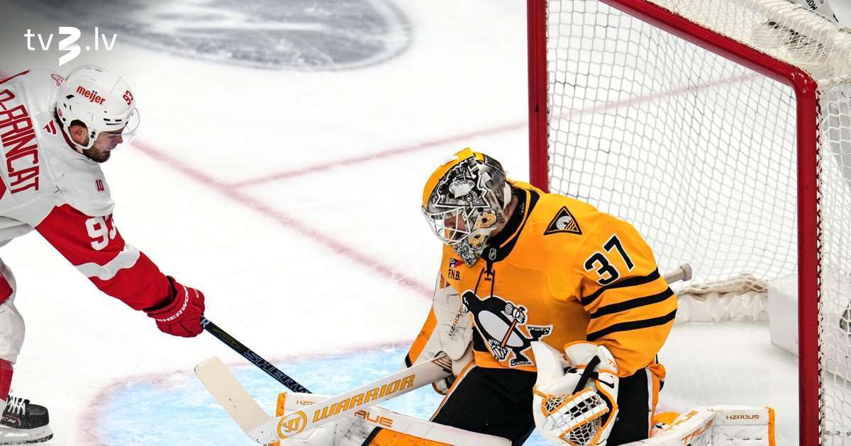 VIDEO: Laimīgu Jauno gadu! Letanga šķīliens papildlaikā ļauj Šilova "Penguins" uzvarēt "Red Wings" - tv3.lv