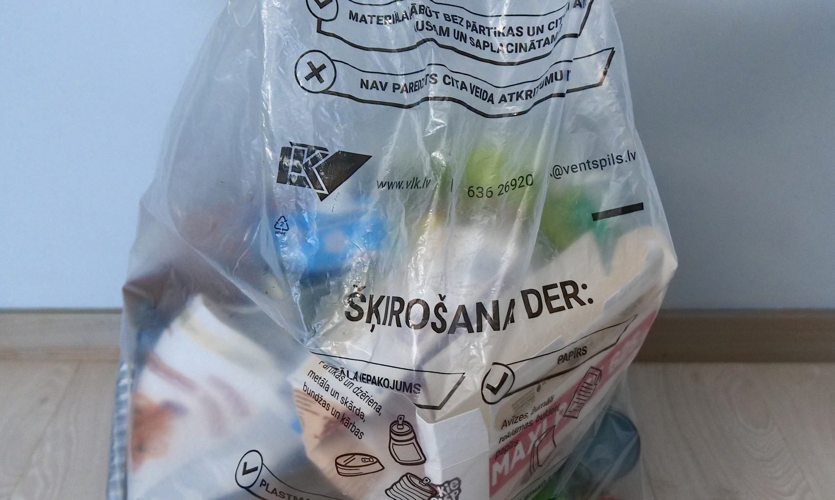 PSIA “Ventspils labiekārtošanas kombināts” uzsāk bezmaksas jauktā iepakojuma atkritumu izvešanu no privātmājām