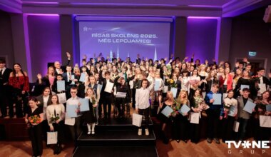 Rīgā godināti izcilākie galvaspilsētas skolēni