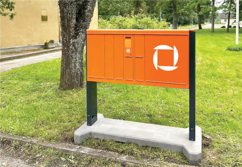 Omniva kopienas pakomāti, ko drīz sāks uzstādīt Latvijā, darbojas ar baterijām. Foto no uzņēmuma arhīva