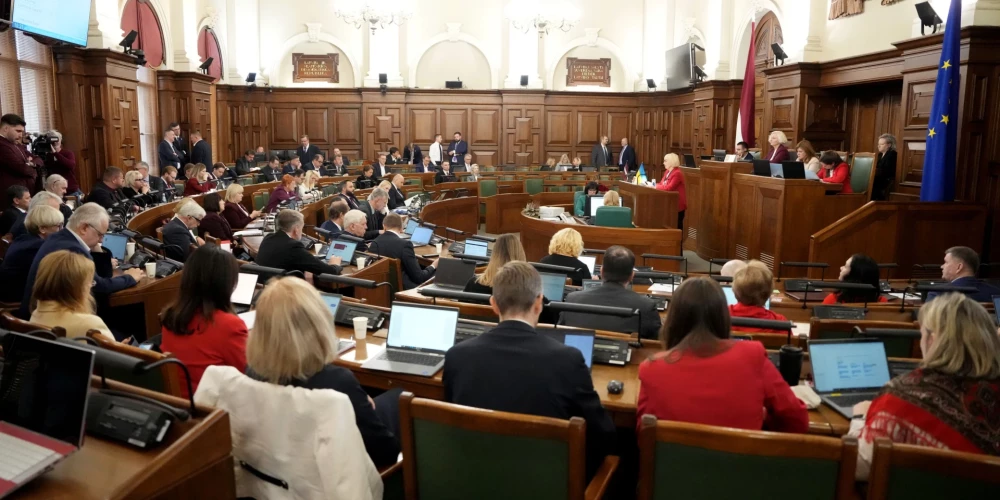 Saeima neaicina Trampam piešķirt Nobela prēmiju, noraidot Šlesera vadītās partijas lēmumprojektu