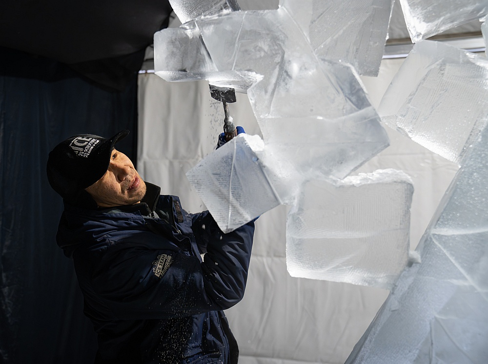 Starptautiskajam ledus skulptūru festivālam Jelgavā pavisam top 30 konkursa skulptūras: 10 komandu darbi un 20 individuālie mākslas objekti.