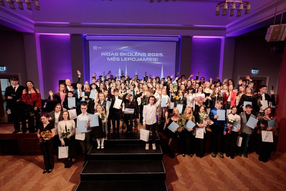 Godināti labākie Rīgas skolēni 2025. gadā