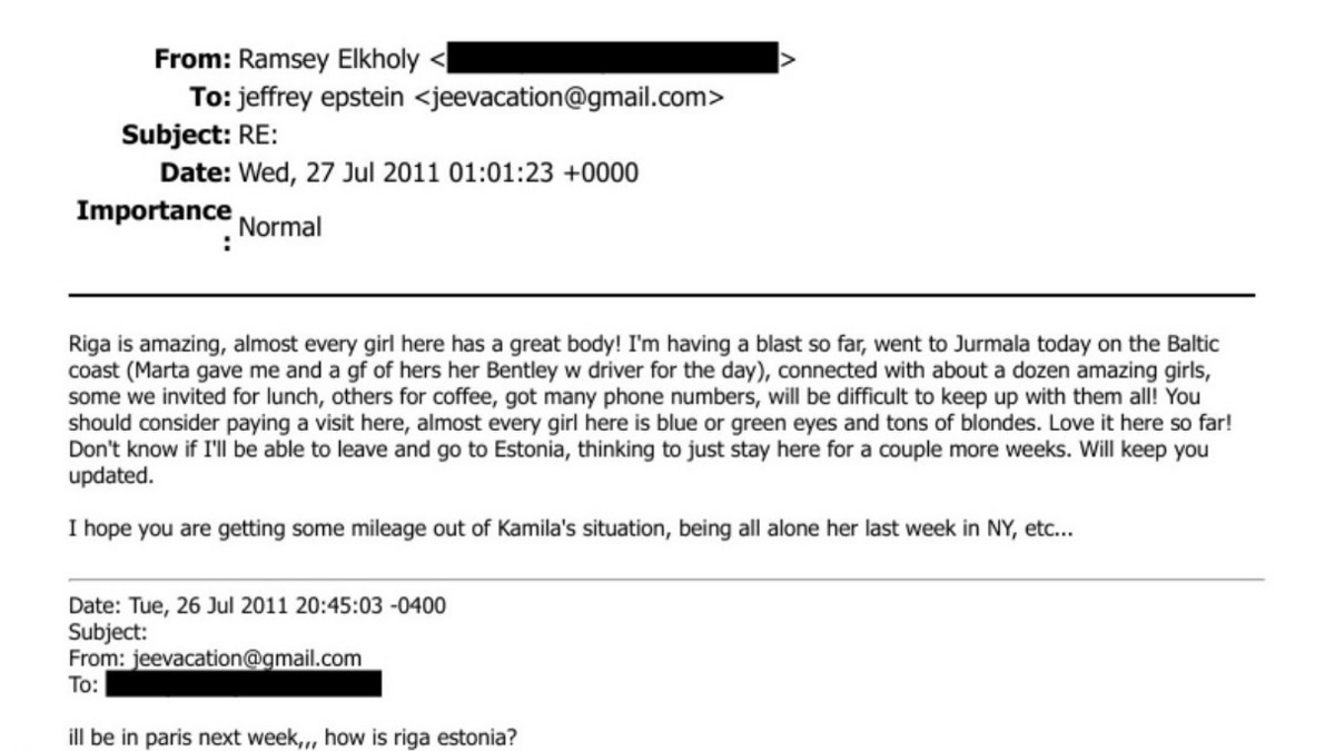 "Rīgā gandrīz katra meitene ir lieliska!" Pedofila Epstīna draugi izpriecājušies arī Latvijā - 1188.lv