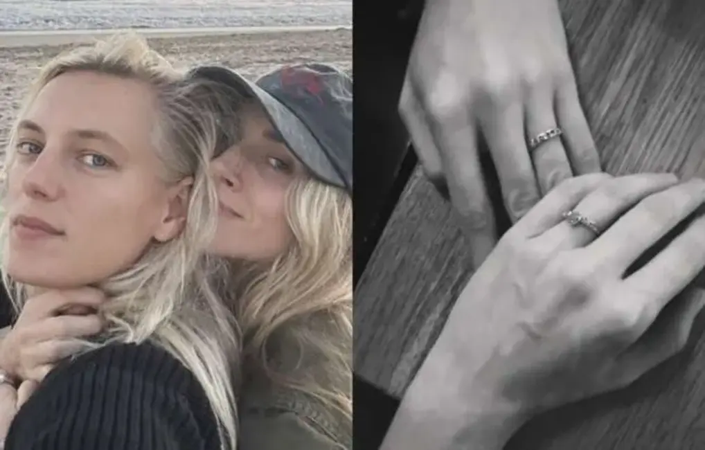 Aktrise un modele Ērika Lindere saderinās ar savu mīļoto sievieti