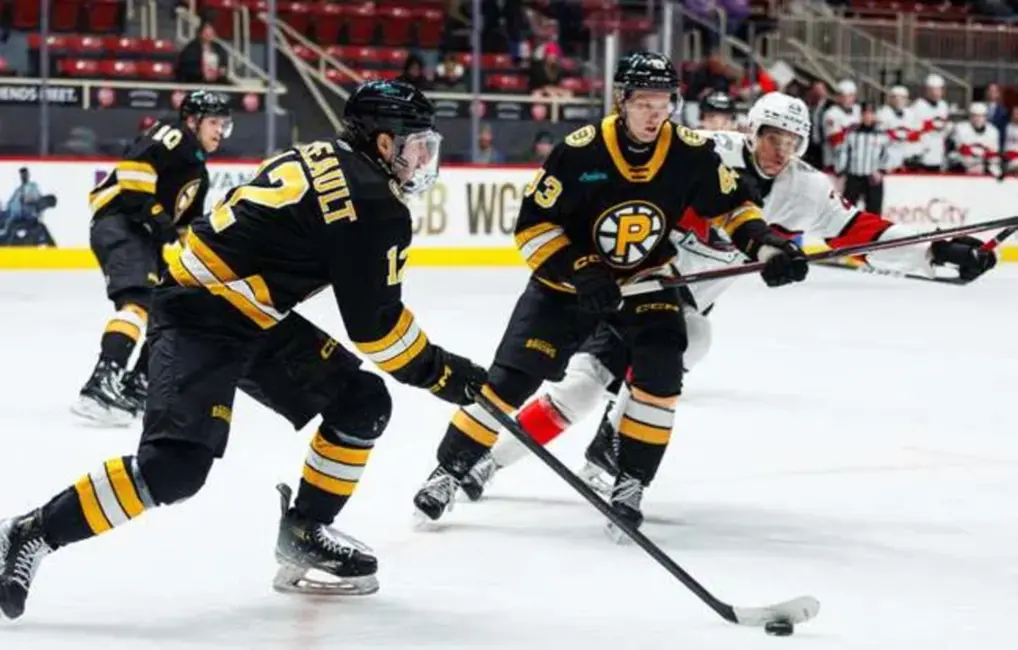 Dans Ločmelis gūst uzvaru nesošos vārtus "Bruins" sastāvā pret "Checkers"