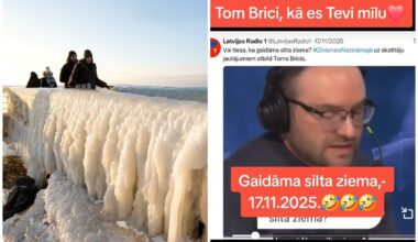 VIDEO. “Gaidāma silta ziema!” Pēc rekordaukstas nakts latvieši ironizē par rudenī izteiktajām prognozēm