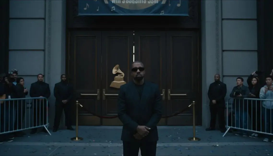 Kanje Vests uz visiem laikiem izslēgts no "Grammy" pasākumiem pēc skandalozā sarkanā paklāja gājiena